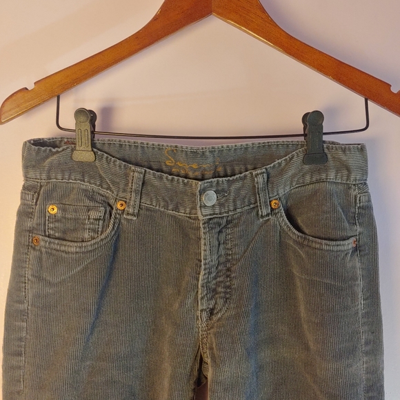 Seven For All Mankind gray bootcut corduroys size 28, made in the USA - Picture 3 of 6